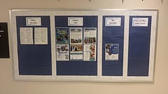 Job boards throughout the halls of RHS helping kids find work