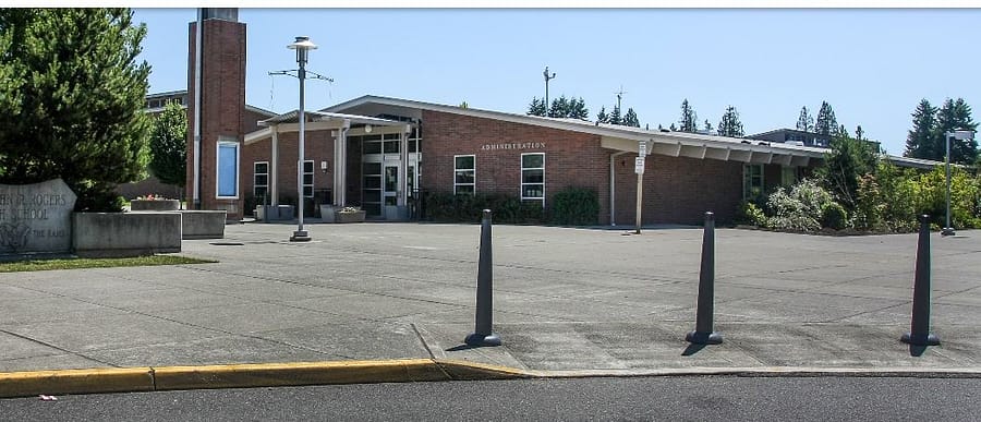 The front end of Rogers High